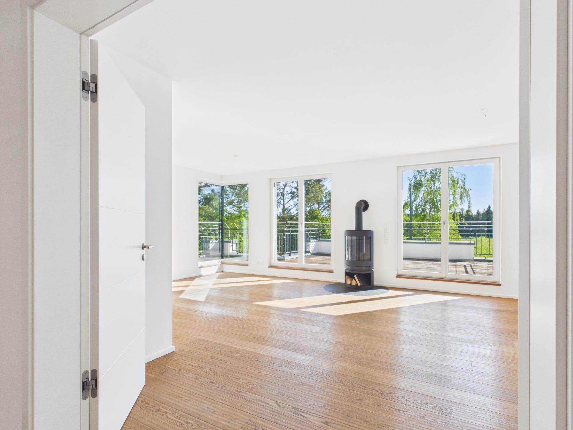 Willkommen in Ihrem Penthouse mit Dachterrasse in ruhiger Waldrandlage, 81827 München, Penthousewohnung