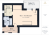 Vermietetes 1-Zimmer-Apartment mit großem Balkon und Weitblick in Unterhaching - Grundriss