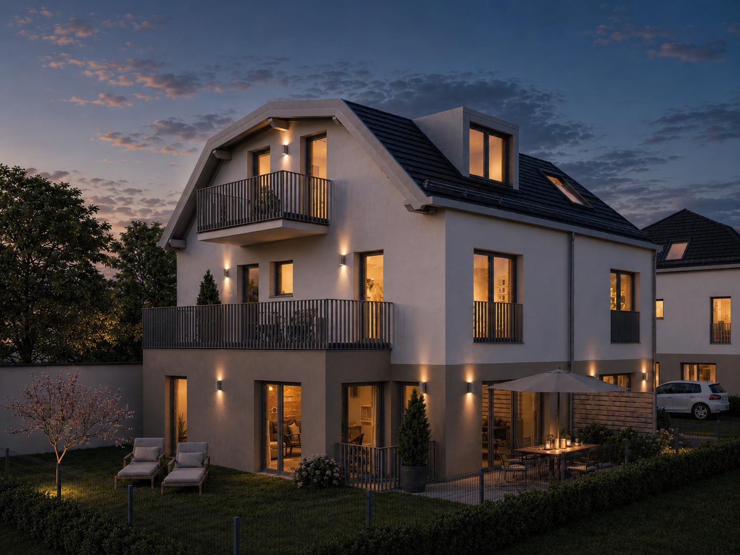 Ruhiges Grundstück in Waldtrudering für eine exklusive Neubau-Doppelhaushäfte, 81827 München, Doppelhaushälfte