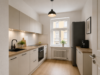3-Zimmer-Altbauwohnung im Herzen von München-Schwabing - KI Visualisierung : Separate Küche mit Tageslichtfenster