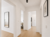 3-Zimmer-Altbauwohnung im Herzen von München-Schwabing - KI Visualisierung: Flur mit Zugang zu den Zimmern
