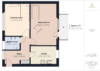 Gut geschnittene 2-Zimmer-Wohnung mit Balkon in München-Milbertshofen - Grundriss
