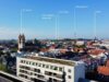 Charmante Stadtwohnung mit großem Südbalkon zum ruhigen Innenhof - Drohnenweitblick Richtung Norden