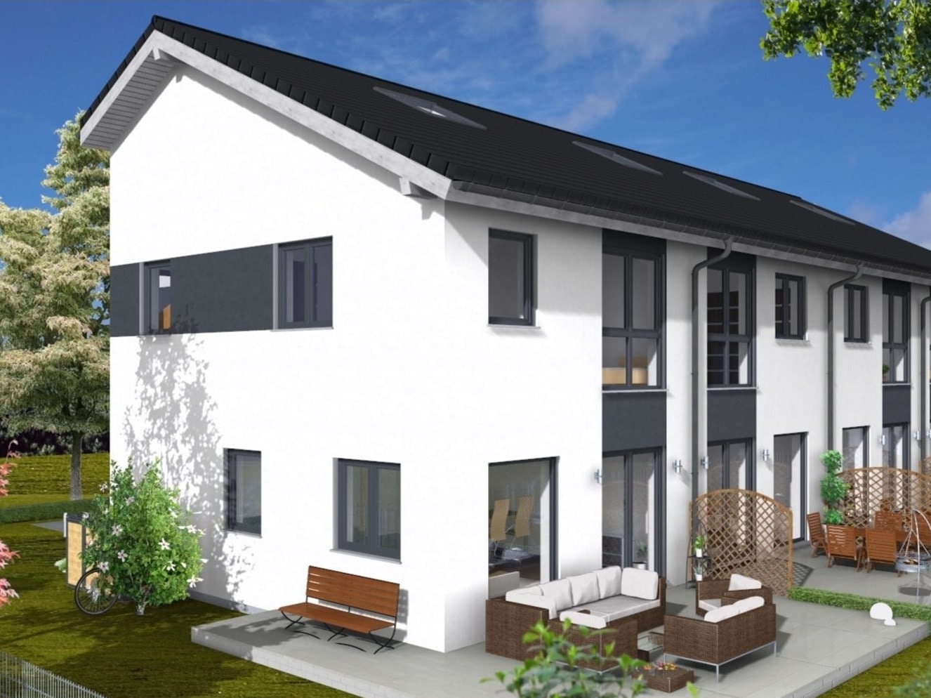 Nachhaltig wohnen im KfW 40+ Reihenendhaus – Traumhaus mit Garten & zukunftssicherer Technik, 81739 München, Reihenendhaus