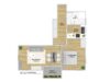 Vermietete 2-Zimmer-Wohnung mit Balkon - Grundriss