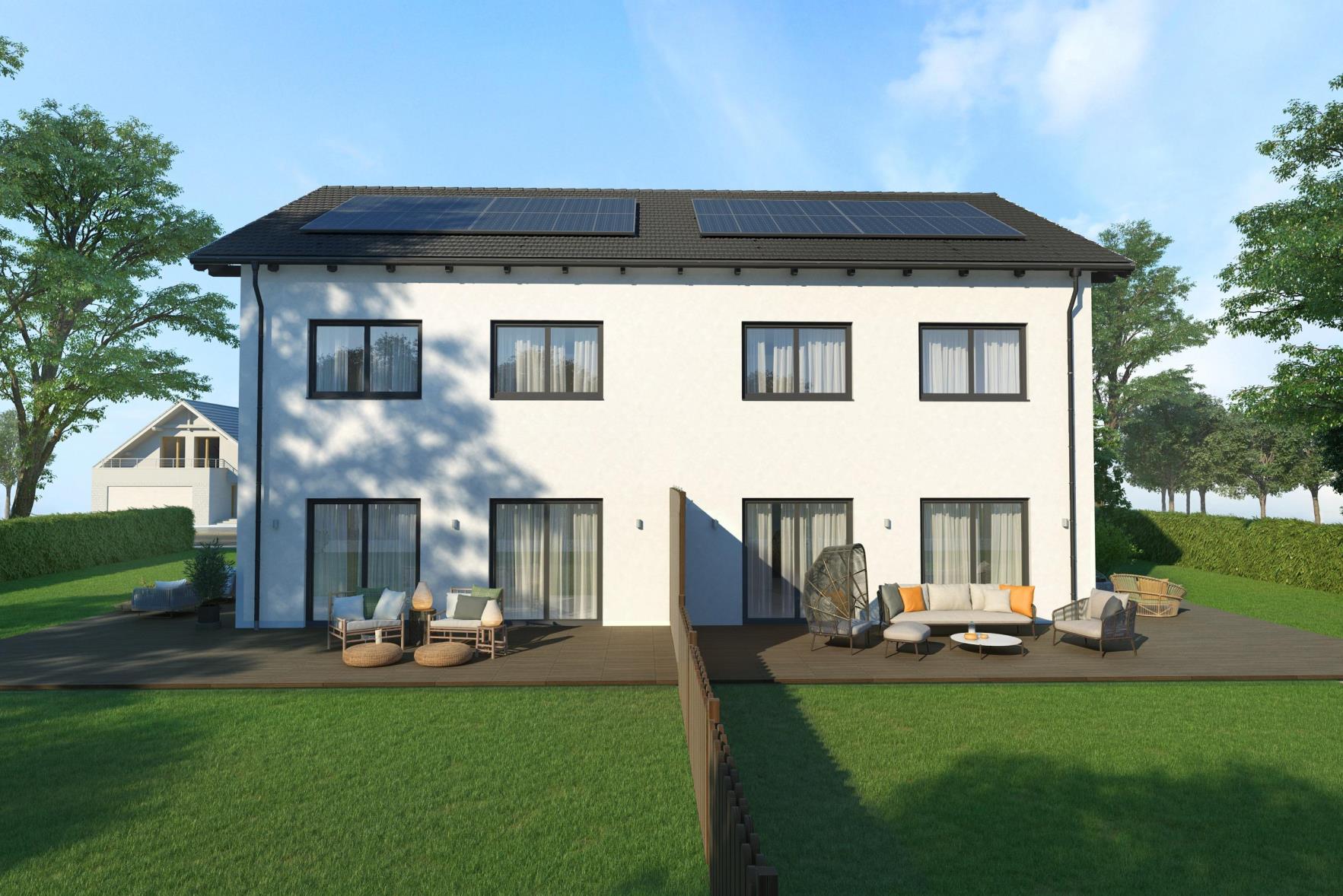 Holz-Energiewerthaus „xEffizienzhaus 55“ in Toplage von Ebersberg, 85560 Ebersberg, Doppelhaushälfte