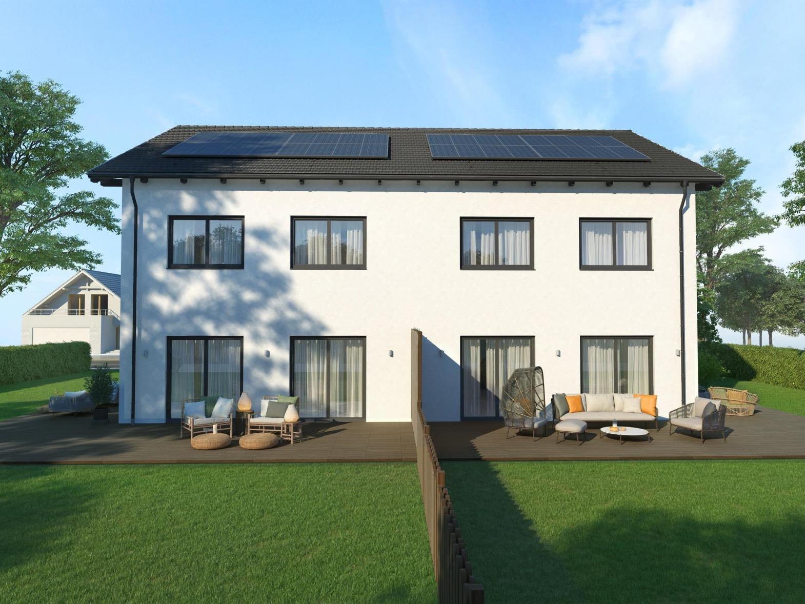 Holz-Energiewerthaus „xEffizienzhaus 55“ in Toplage von Ebersberg, 85560 Ebersberg, Doppelhaushälfte