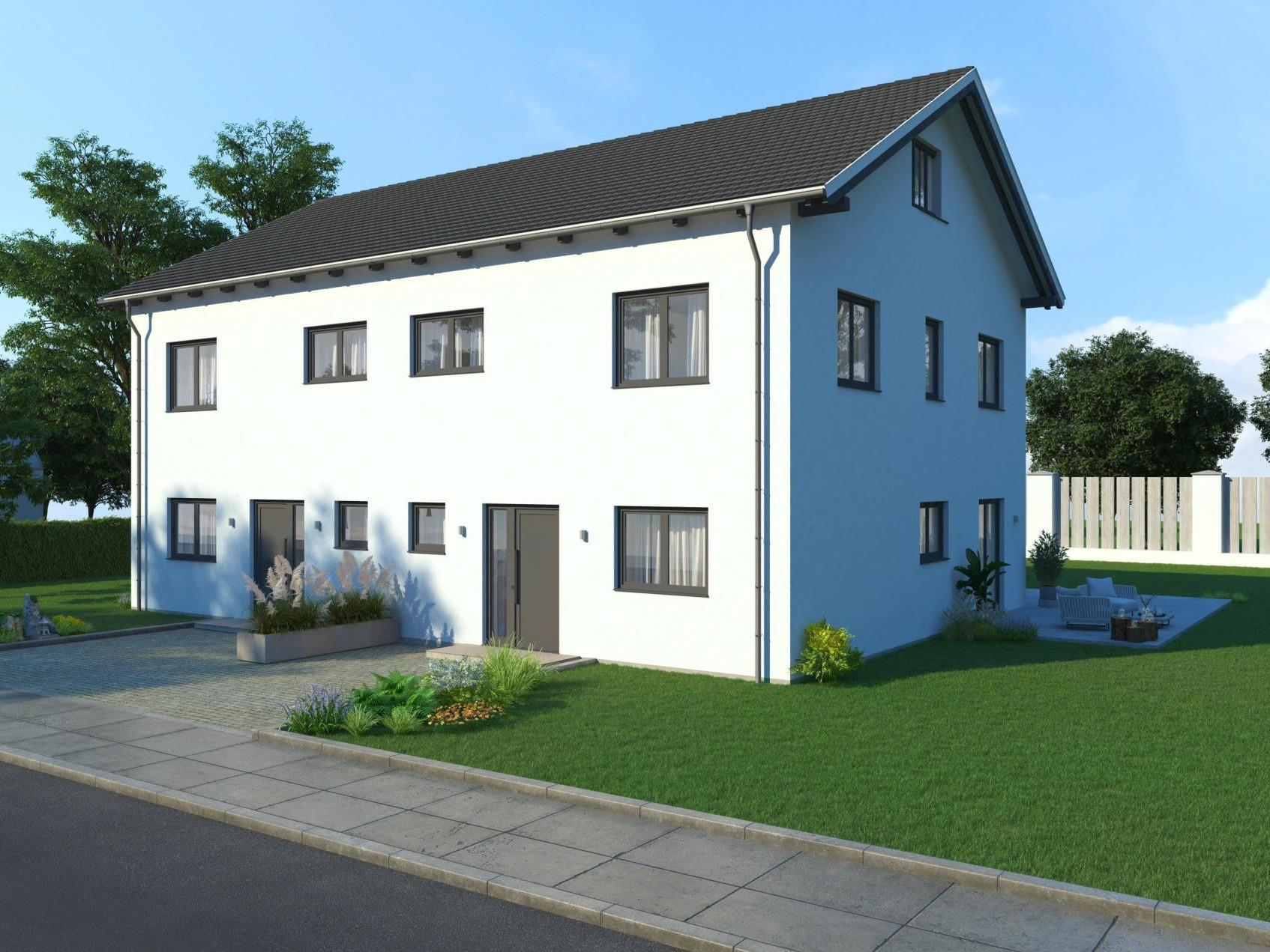 Moderne & effiziente Doppelhaushälfte „Energiewerthaus“, 85630 Grasbrunn, Doppelhaushälfte
