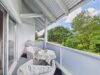 Stilvoll wohnen auf zwei Etagen – Maisonette mit Garten, Kamin, Designküche und mehr in Heimstetten - Balkon West