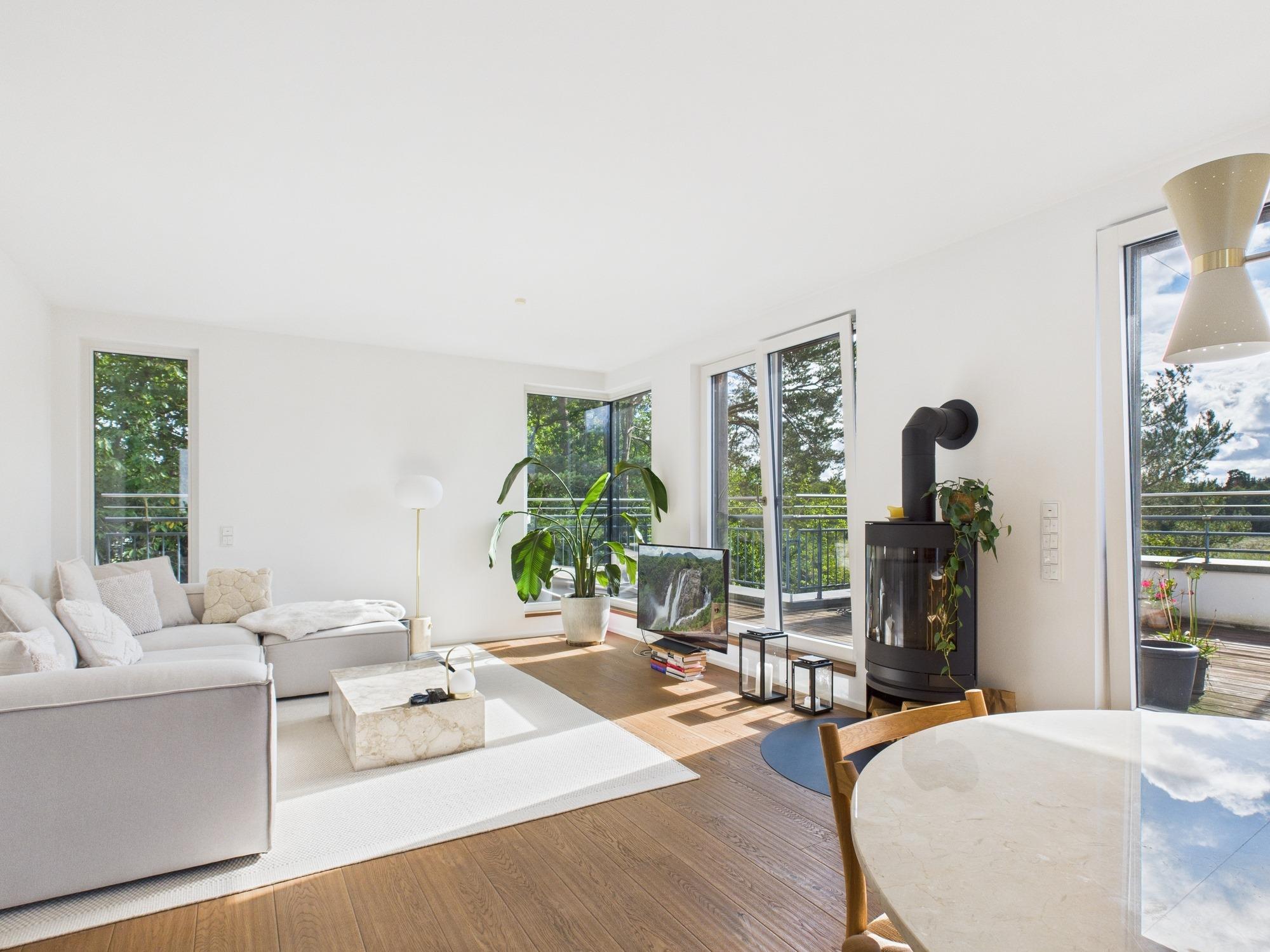 Rarität in Waldtrudering: Penthouse mit unverbaubarem Blick ins Grüne, 81827 München, Penthousewohnung