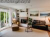 Wohlfühloase am Stadtrand - lichtdurchflutetes Reihenendhaus - Wohnzimmer Kamin Rendering