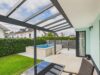 Nachhaltig & stilvoll wohnen – Familienidylle mit Pool und Garten in Brunnthal-Waldbrunn - Terrasse mit Pool