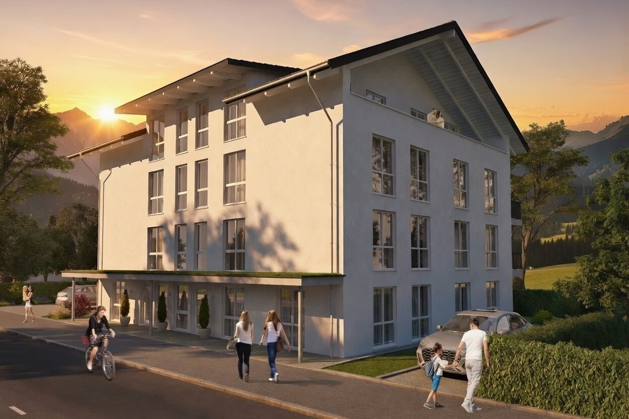 (WHG1)Hochwertiger Neubau (KFW55) im Herzen von Sonthofen – Erstbezug 2026/2027 – provisionsfrei!, 87527 Sonthofen, Erdgeschosswohnung