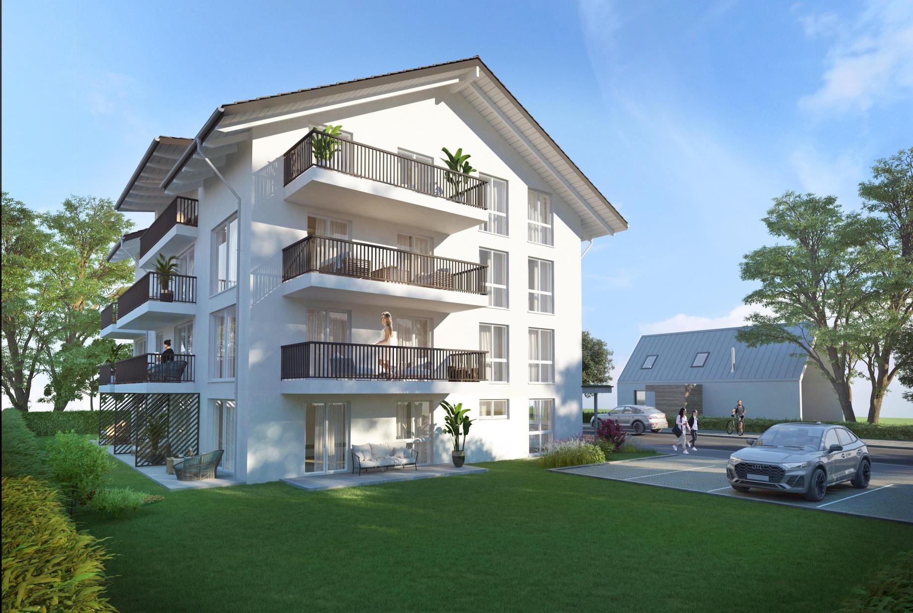 (WHG3)Hochwertiger Neubau (KFW55) im Herzen von Sonthofen – Erstbezug 2026/2027 – provisionsfrei!, 87527 Sonthofen, Erdgeschosswohnung