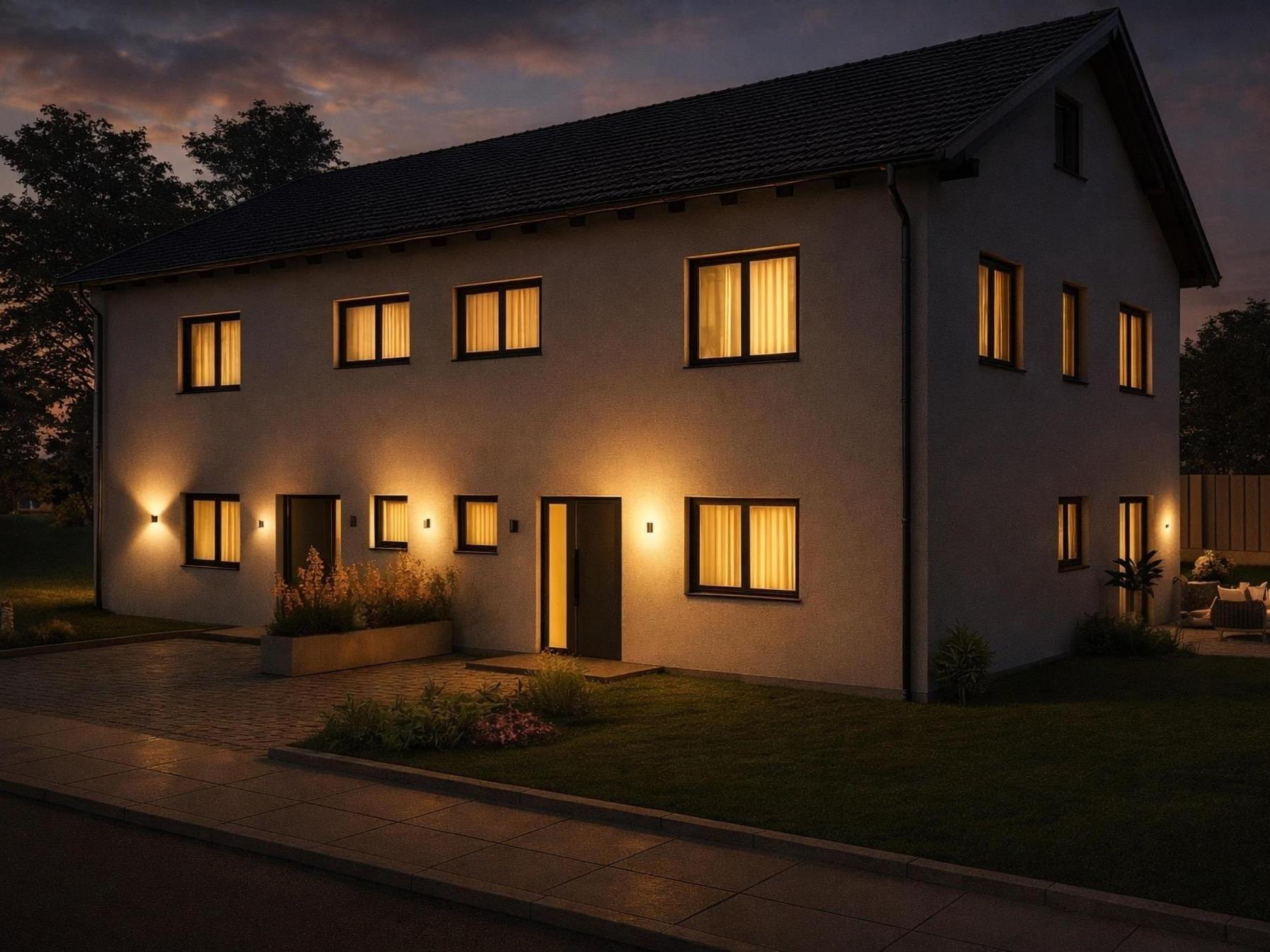 Effiziente Doppelhaushälfte auf schönem Grundstück, 85630 Grasbrunn, Doppelhaushälfte