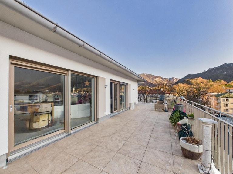 Bergblick-Penthouse mit spektakulärem Ausblick in Bestlage. Neubauqualität, Wärmepumpe, 83435 Bad Reichenhall, Penthousewohnung