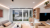 Wohnen mit Weitblick: Attraktive 3-Zimmer-Wohnung mit umlaufendem Balkon in bester Lage von Planegg - Wohnbereich Rendering